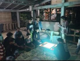 Pelatihan sablon di Tompak Watu